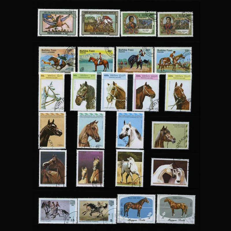 Collectible Vintage Postage Stamps - Francobolli 50 Cavalli diversi Francobolli vintage
