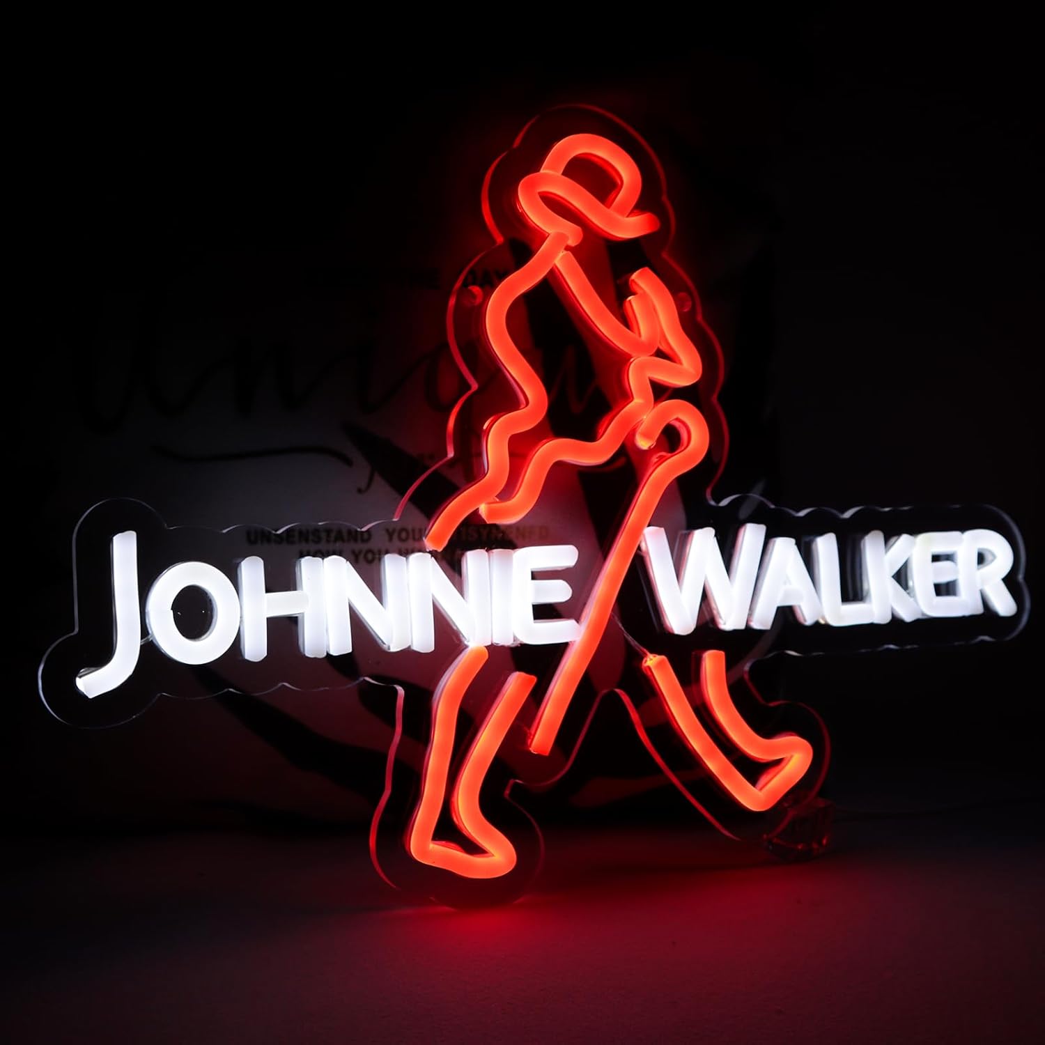Dc Vintage And Collectible Toys - Insegna LED Neon JOHNNIE WALKER Vintage