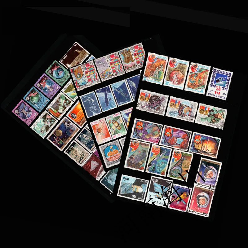 Collectible Vintage Postage Stamps - 100 diversi francobolli dello spazio esterno
