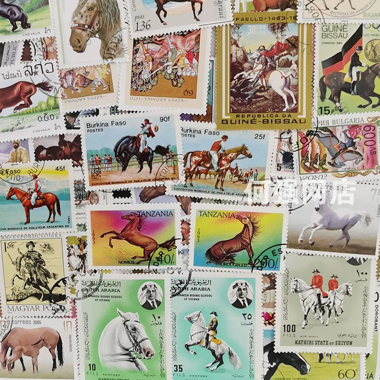 100 francobolli a forma di cav - Collectible Vintage Postage Stamps recensione e prezzo