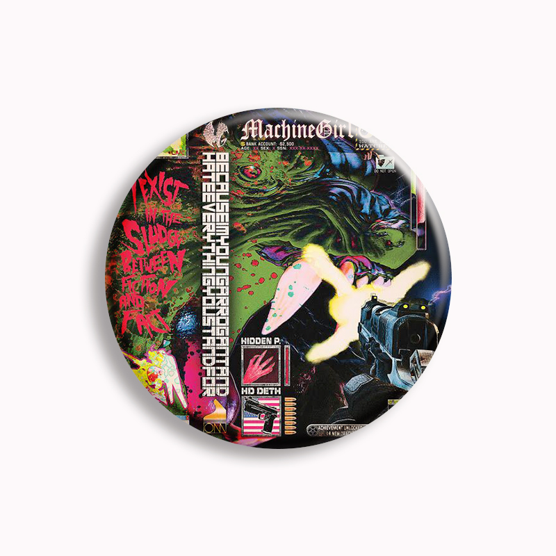 Machine Girl Wlfgrl Button Pin - Vintage Collectible Accessories recensione e prezzo