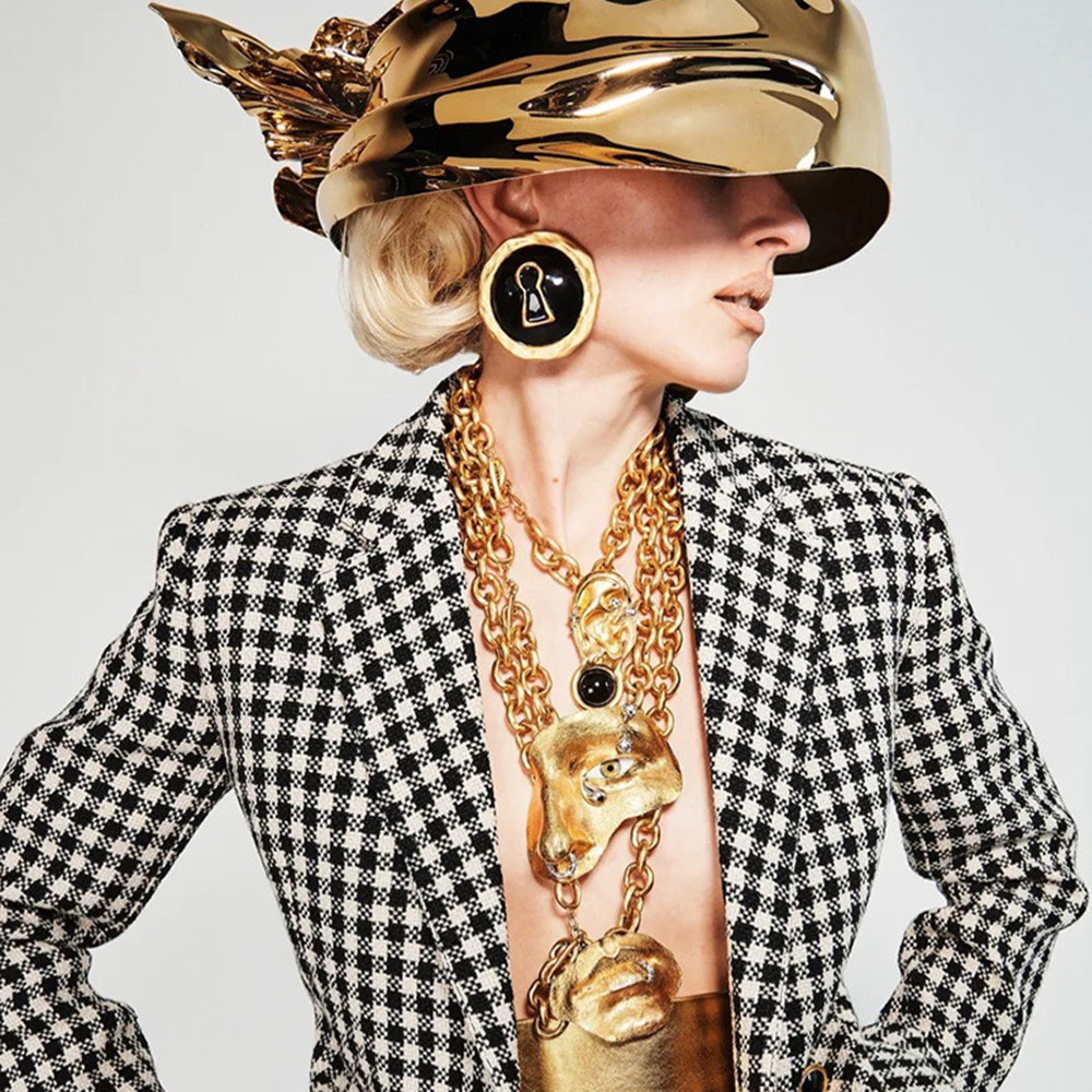 Orecchini rotondi esagerati in - Vintage Collectible Accessories recensione e prezzo
